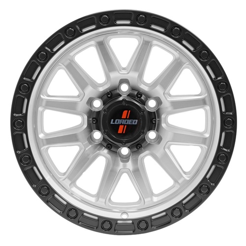 Loaded Wheels Stockton Machined / Black Lip 1675Kg - 21063SS