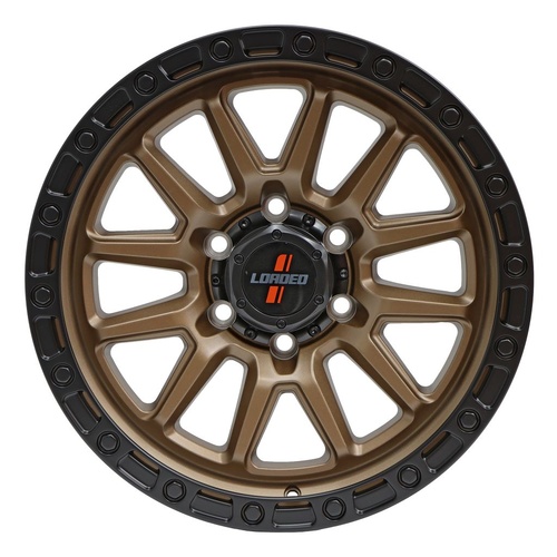 Loaded Wheels Stockton Bronze / Black Lip 1675Kg - 21064BB