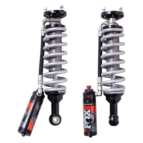 Fox 2.5 Performance Elite Series Coilover Reservoir Shock Adjustable (Pair), 1.5 - 2 INCH Lift
